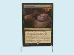 Stinging Study, Commander 2021, NM, Magic the Gathering MTG - Image 1
