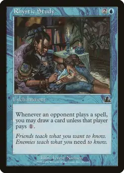 MTG Rhystic Study ** Prophecy ** English (NM) - Image 1