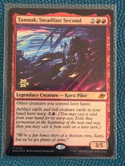 FOIL Pre-Release - Tannuk, Steadfast Second - MTG Edge of Eternities NM - Image 3