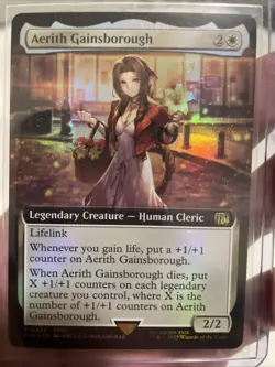 Magic The Gathering: Final Fantasy - Aerith Gainsborough - Extended Art - Foil - Image 1