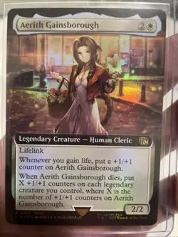Magic The Gathering: Final Fantasy - Aerith Gainsborough - Extended Art - Foil - Image 3