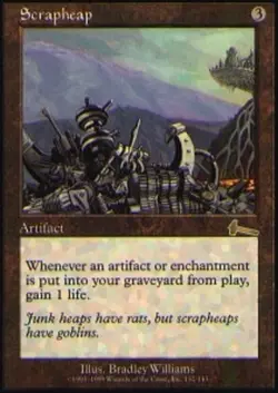 MTG magic cards 1x Scrapheap Urza's Legacy Light Play, English - Image 2