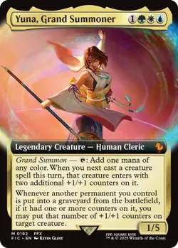 Yuna, Grand Summoner (Extended Art) Commander: Final Fantasy Foil - Image 1