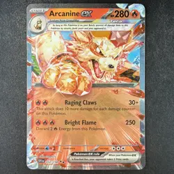 Pokemon TCG Arcanine ex 032/198 SV01 Scarlet & Violet Base Double Rare Holo Card - Image 3