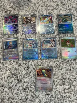 Lot of (9) Pokemon Terastal Festival Pokeball/Masterball Holo Cards - Image 1