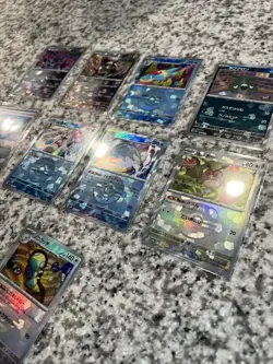 Lot of (9) Pokemon Terastal Festival Pokeball/Masterball Holo Cards - Image 2