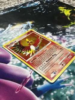 Pokemon TCG  Ho-Oh 10/132 Secret Wonders Holo Rare Holo Bleed NM - Image 3