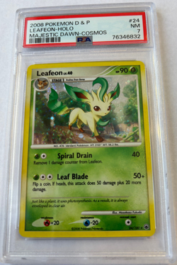 Leafeon Holo Rare | Majestic Dawn 24/100 | PSA 7 | Pokemon TCG - Image 3