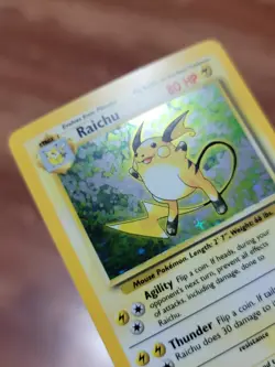 NM Raichu 14/102 -  Base Set Unlimited - WOTC Holo Rare Pokemon Card - Vintage - Image 15