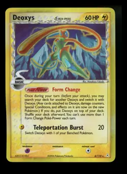 Deoxys 6/110 Delta Species SPEED FORME EX Holon Phantoms 2006 Holo Pokémon Card - Image 9