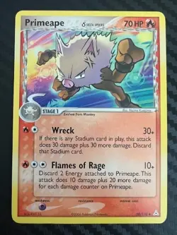 Pokémon TCG Primeape EX Holon Phantoms 50/110 Regular Uncommon LP - Image 1