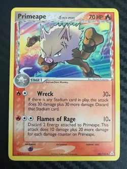 Pokémon TCG Primeape EX Holon Phantoms 50/110 Regular Uncommon LP - Image 3