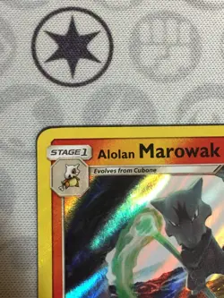 D457 POKEMON TCG CRIMSON INVASION ALOLAN MAROWAK #12 HOLO NM RARE - Image 3