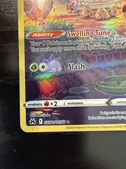 Kricketune GG02/GG70 Galarian Gallery Crown Zenith Sword & Shield (NM) Pokemon - Image 8