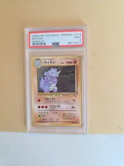 PSA 9 ⭐️ Pokemon Rhydon 112 Vending Series III 3 Japanese Promo Graded Card - Image 1