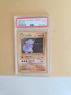 PSA 9 ⭐️ Pokemon Rhydon 112 Vending Series III 3 Japanese Promo Graded Card - Image 3