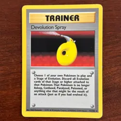 Devolution Spray 72/102 Non Holo Rare Base Set Pokemon Card - Image 3