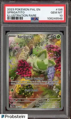 Pokemon Paldea Evolved Sprigatito 196 PSA 10 Gem Mint - Image 3