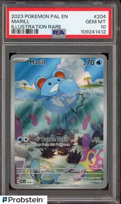 Pokemon Paldea Evolved Marill 204 PSA 10 Gem Mint - Image 3
