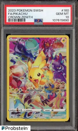 Pokemon Crown Zenith Pikachu 160 PSA 10 Gem Mint - Image 3