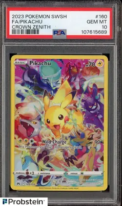 Pokemon Crown Zenith Pikachu 160 PSA 10 Gem Mint - Image 3