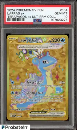 Pokemon Terapagos Ultra Lapras Ex 164 PSA 10 Gem Mint - Image 3