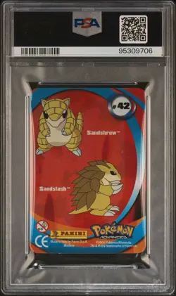 Sandshrew / Sandslash #42 Pokemon Advanced Action Cards 2004 Lenticular - PSA 9 - Image 10