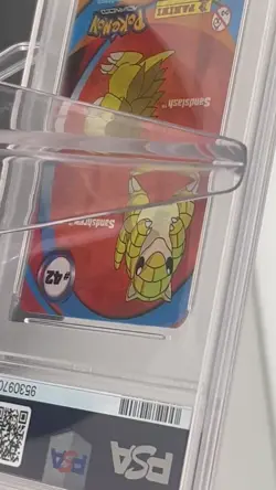 Sandshrew / Sandslash #42 Pokemon Advanced Action Cards 2004 Lenticular - PSA 9 - Image 2