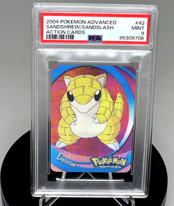Sandshrew / Sandslash #42 Pokemon Advanced Action Cards 2004 Lenticular - PSA 9 - Image 6