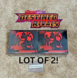 LOT OF 2! Pokémon Scarlet and Violet Destined Rivals Elite Trainer Box ETB - Image 1