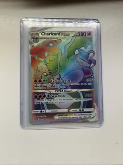 PokÃ©mon TCG Charizard VSTAR Rainbow Secret Rare Card Brilliant Stars 174/172 - Image 1