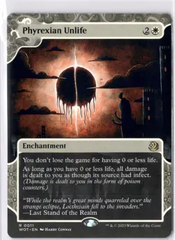 Phyrexian Unlife NM/M* ENCHANTING TALES Wilds Of Eldraine 0011 mtg -UnltdCards - Image 1