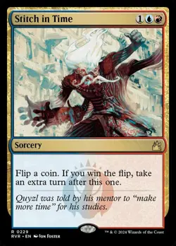x1 Stitch in Time - Foil R MTG Ravnica Remastered M/NM, English - Image 1