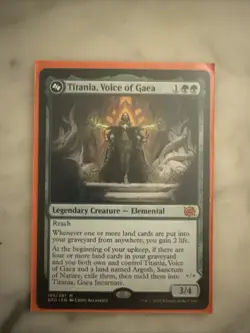 MTG Titania, Voice of Gaea the Brothers' War Mythic Card X1 - Image 1