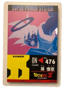 Dragon Ball Z Goku with Halo Prism Holo Foil Card - Rare Vintage Anime DBZ - Image 2