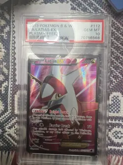 Pokemon Latias EX Plasma Freeze Full Art #112 PSA 10 Gem Mint - Image 1