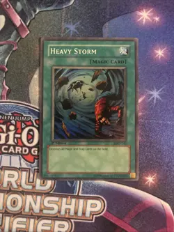 (YBL) YuGiOh Heavy Storm MRD-142 1st Edition Super Rare LP - Image 1