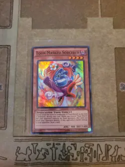 YUGIOH TOON MASKED SORCERER AP08-EN006 SUPER UNLIMITED ED NM - Image 1