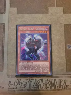 YUGIOH DESTINY HERO CELESTIAL DESO-EN006 SECRET 1ST ED NM - Image 1