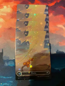 MTG Edge of Eternities Plains Galaxy Foil x 4 - Image 1
