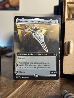 Dawnsire, Sunstar Dreadnought - Non-Foil Extended Art NM MTG Edge of Eternities  - Image 1