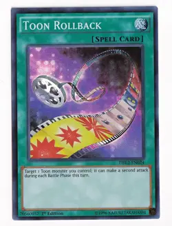 Yugioh Toon Rollback DRL2-EN024 Super Rare 1st Ed NM - Image 1