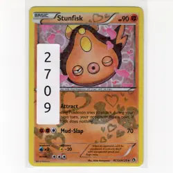 PokÃ©mon TCG Stunfisk RC12/RC25 Legendary Treasures Holo Uncommon Card EN-LP 2013 - Image 3