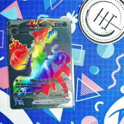 PokÃ©mon Trevenant VMax Silver Foil Holo Textured Fan Art Card Nintendo - Image 1