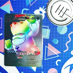 PokÃ©mon Darmanitan VMax Silver Foil Holo Textured Fan Art Card Nintendo - Image 1