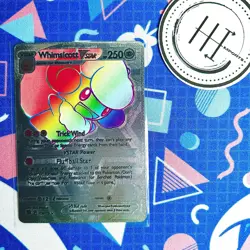 PokÃ©mon Whimsicott VMax Silver Foil Holo Textured Fan Art Card Nintendo - Image 1