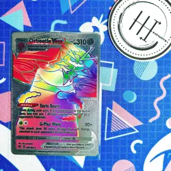 PokÃ©mon Orbeetle VMax Silver Foil Holo Textured Fan Art Card Nintendo - Image 1