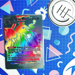 PokÃ©mon Garbodor VMax Silver Foil Holo Textured Fan Art Card Nintendo - Image 1