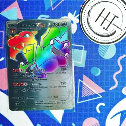 PokÃ©mon Charizard VStar Silver Foil Holo Textured Fan Art Card Nintendo - Image 1
