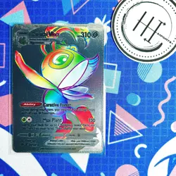 PokÃ©mon Celebi VMax Silver Foil Holo Textured Fan Art Card Nintendo - Image 1